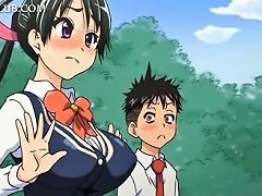 A Young Anime Character Is Subjected To Intense Sexual Activity After Being Caught Masturbating