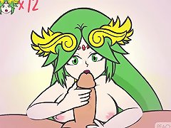 Palutena From Super Smash Bros. Gets Tit Fucked